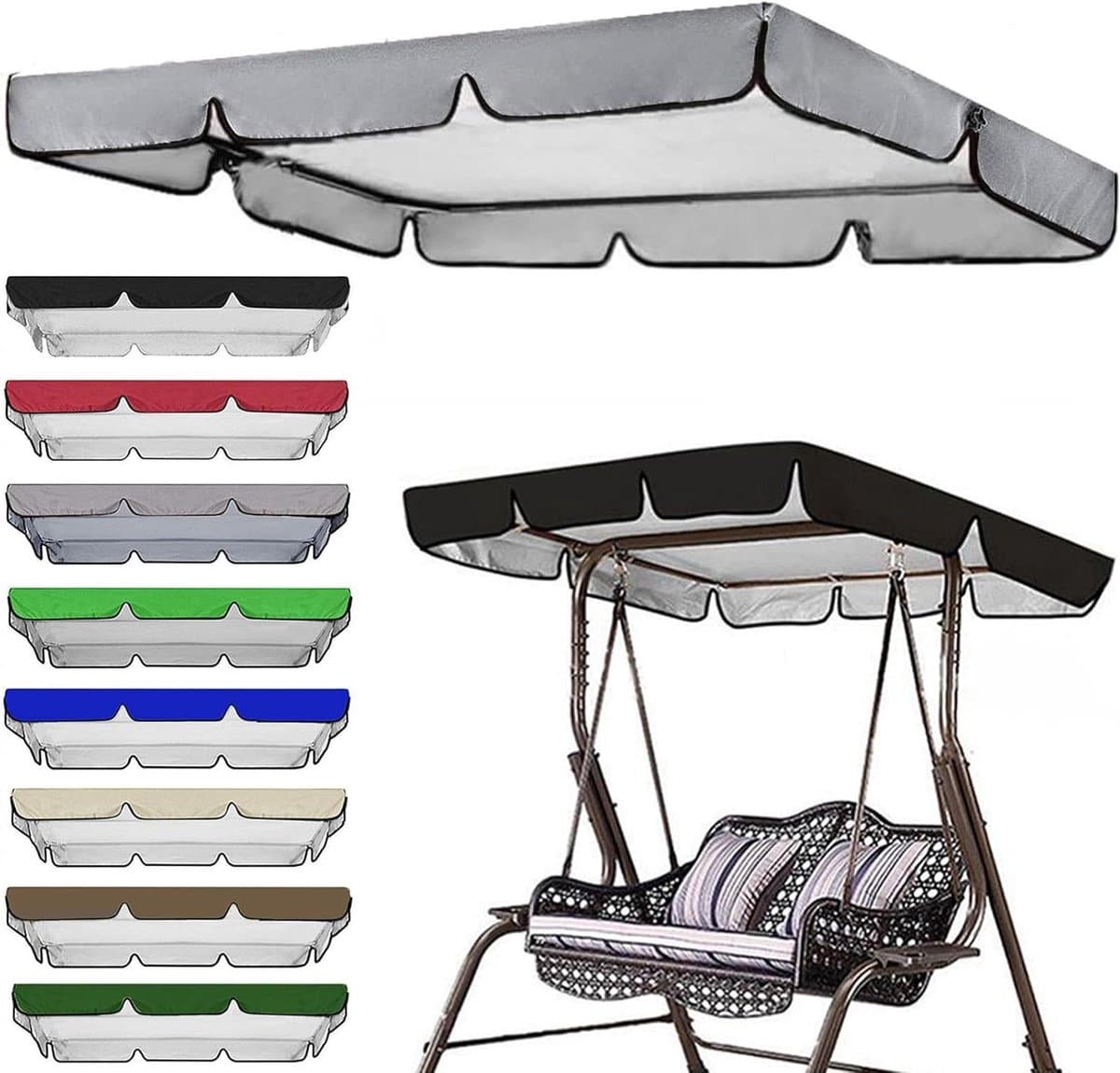schommelbank luifel parasolhoes hangmat tuin bescherming waterdicht