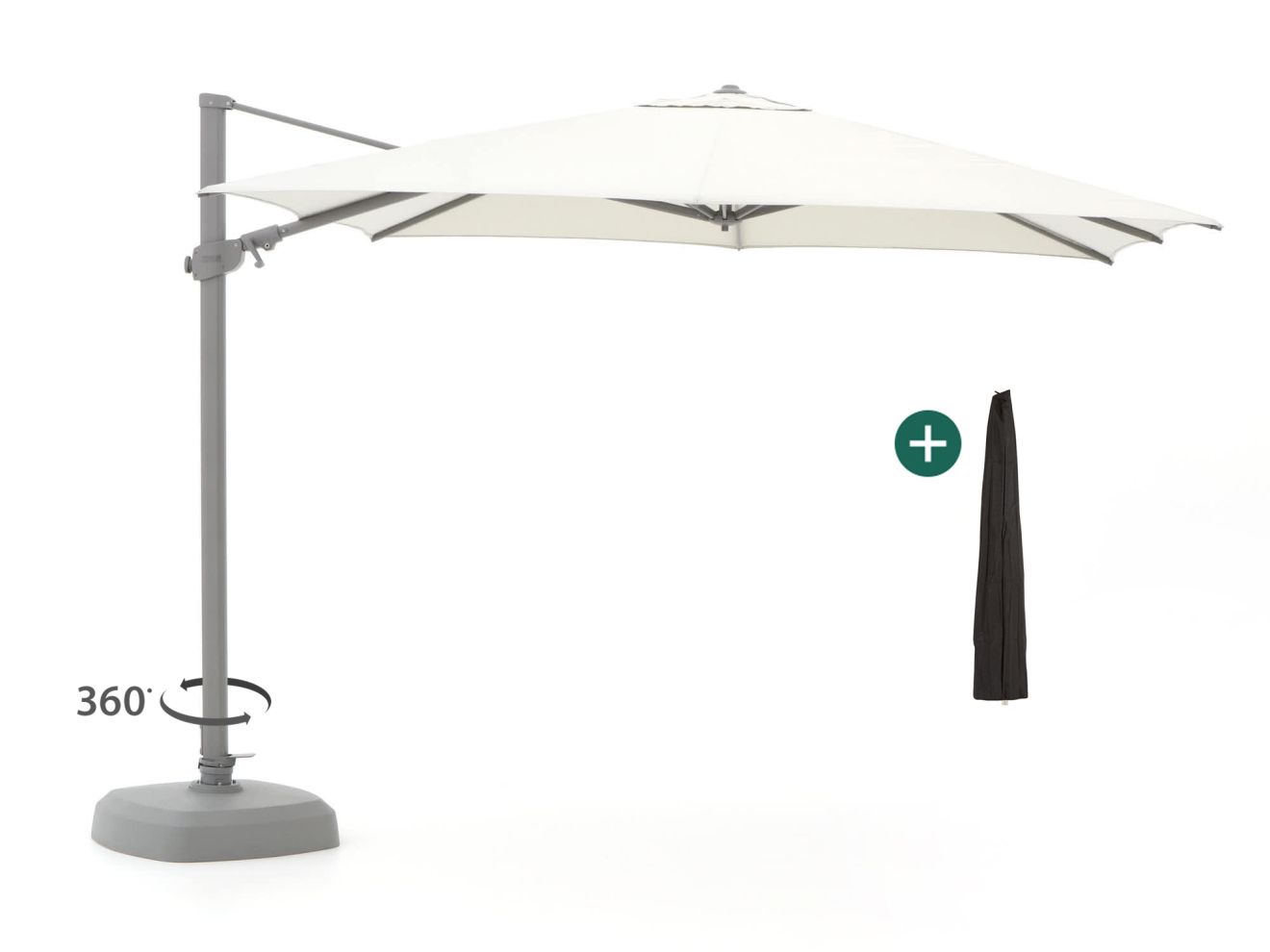 shadowline austin zweefparasol 300x300cm laagste prijsgarantie!