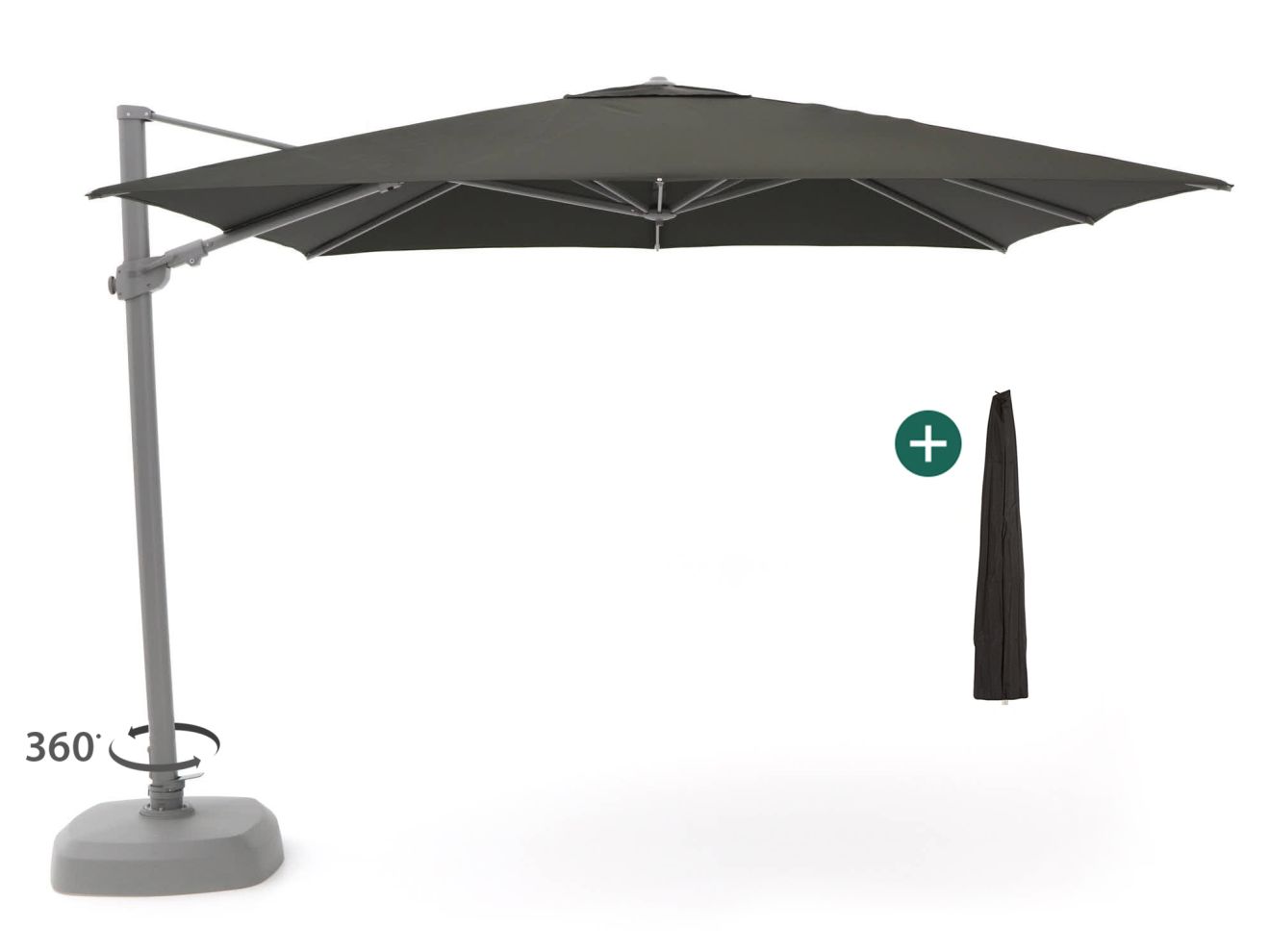 shadowline austin zweefparasol 300x300cm laagste prijsgarantie!