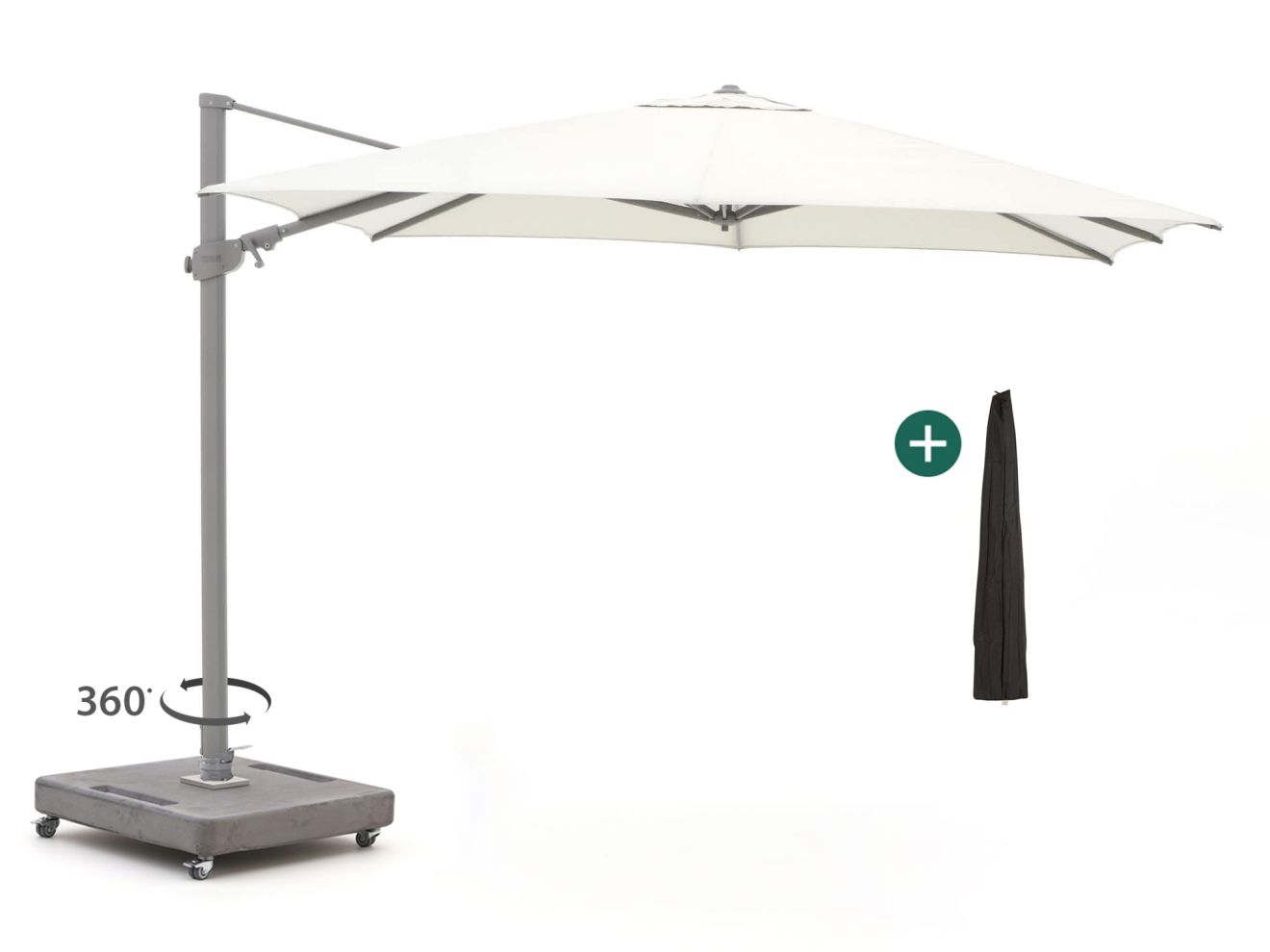 shadowline austin zweefparasol 300x300cm laagste prijsgarantie!