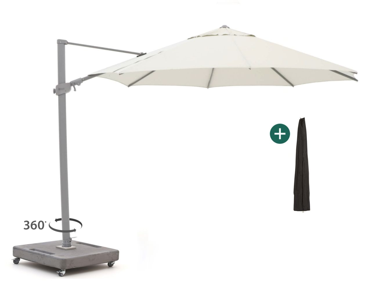 shadowline austin zweefparasol ø 350cm laagste prijsgarantie!