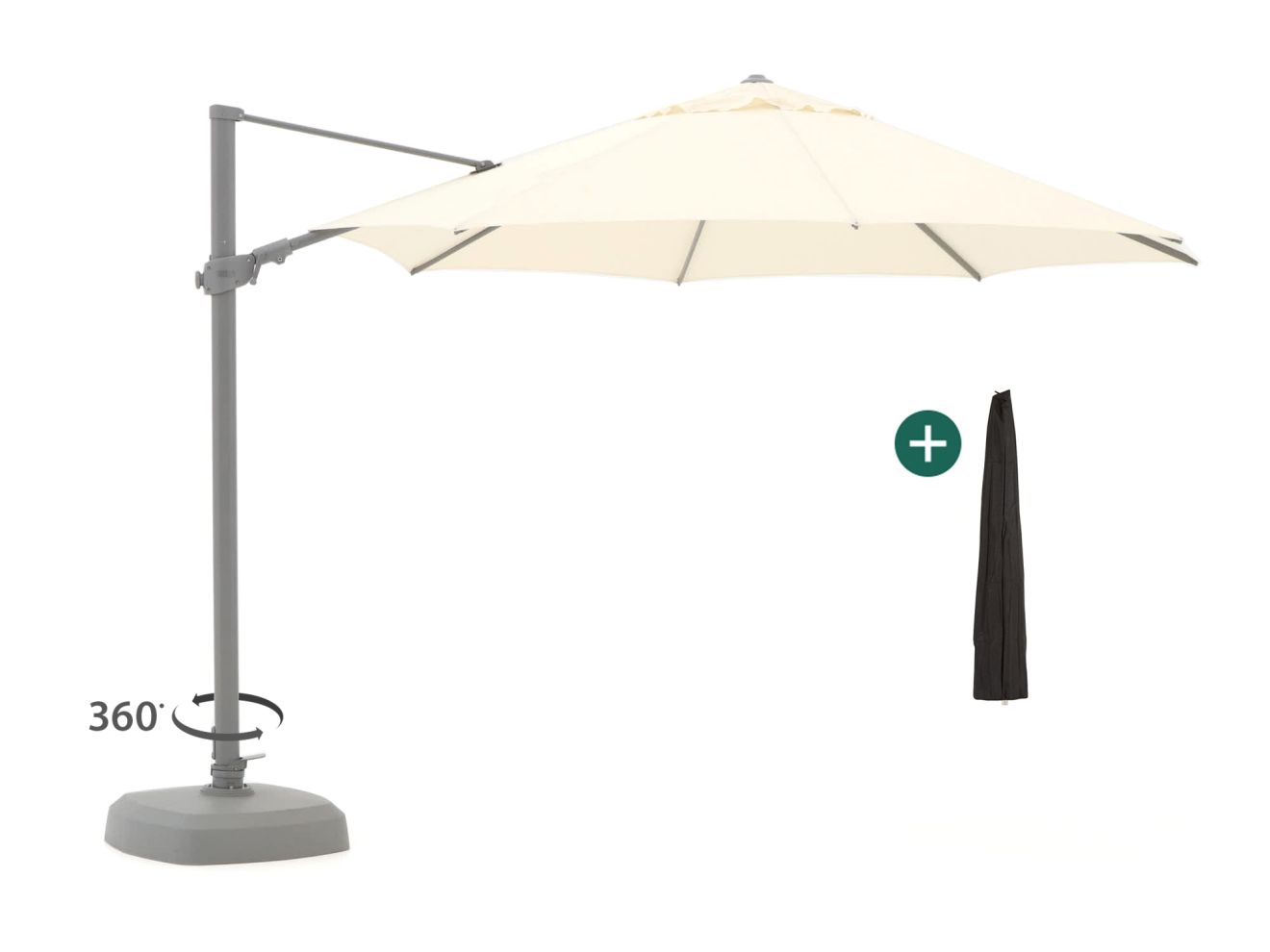 shadowline austin zweefparasol ø 350cm laagste prijsgarantie!