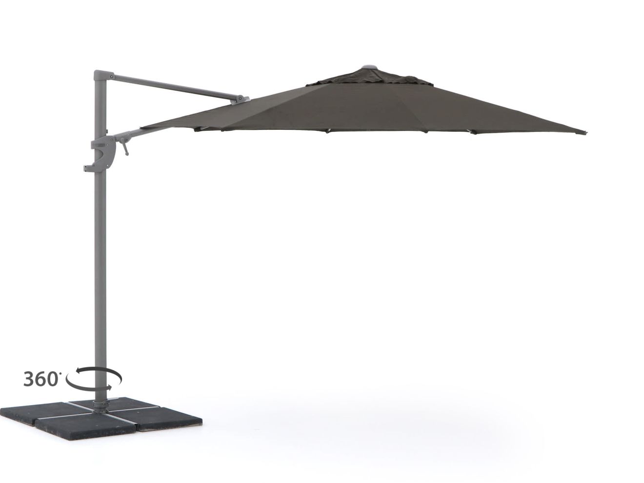 shadowline francisco zweefparasol ø330cm laagste prijsgarantie!