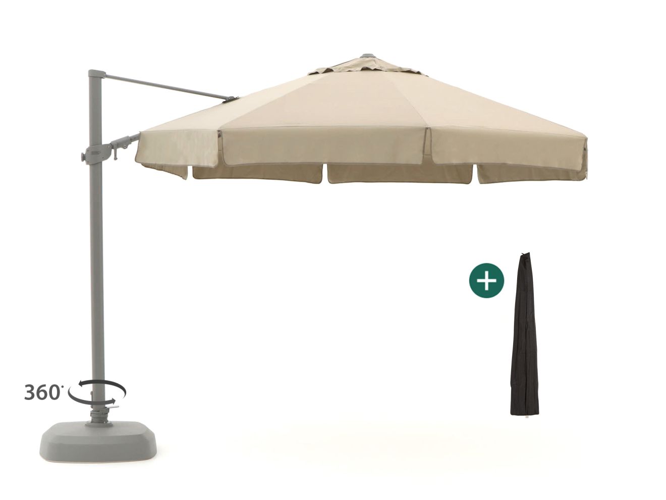 shadowline miami zweefparasol ø 350cm laagste prijsgarantie!