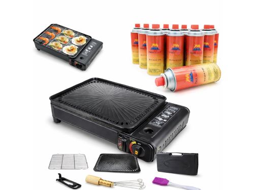 SMH LINE® Party Grill - Incl. 10x Gasflessen - Camping