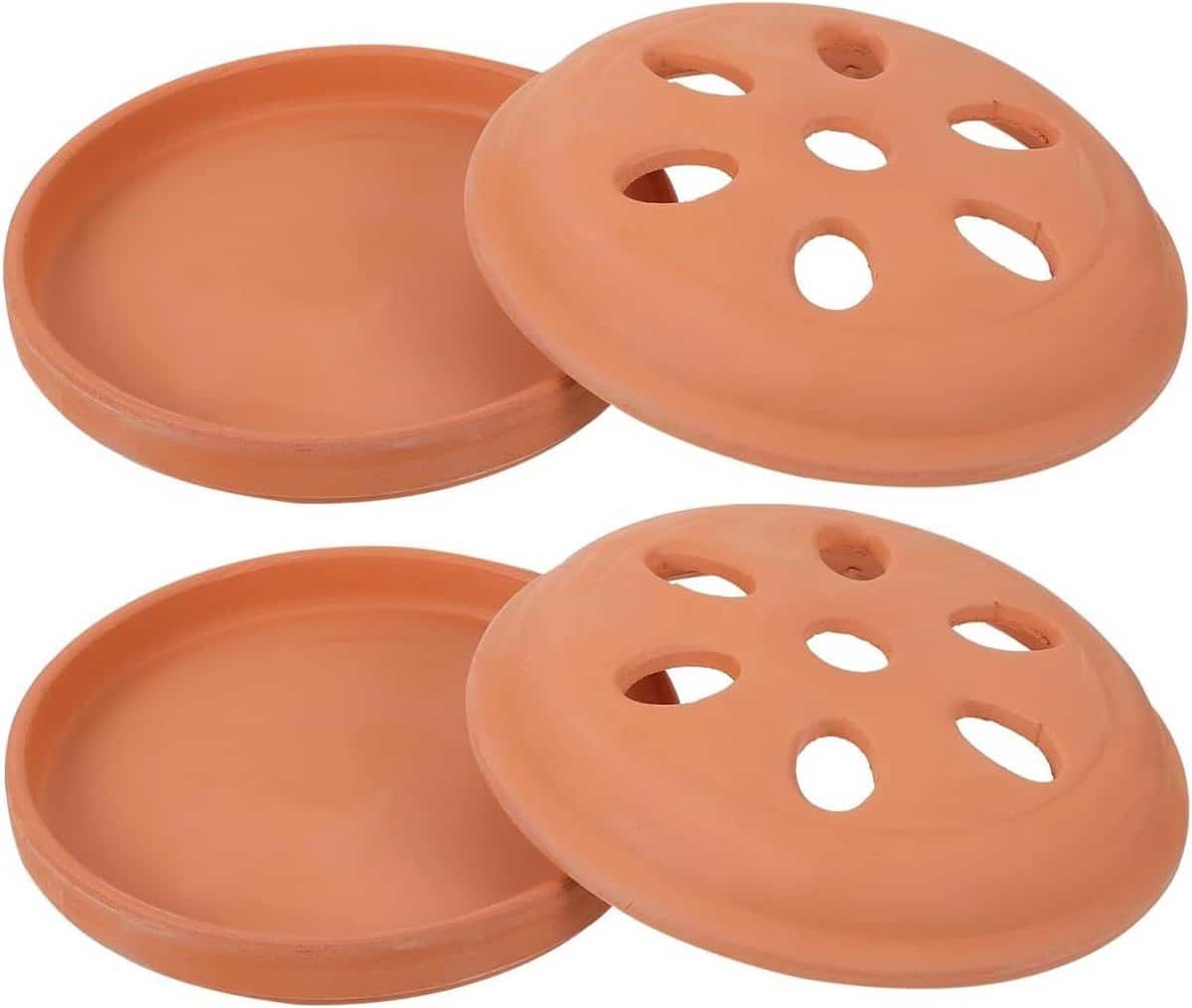 spiraalbrander terracotta voor binnen en buiten decoratieve houder