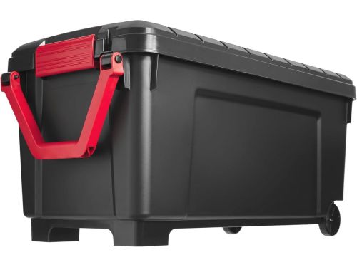 Stapelbare Opbergdoos met Wielen - 170L Ruimtebesparende Organizer voor Garage