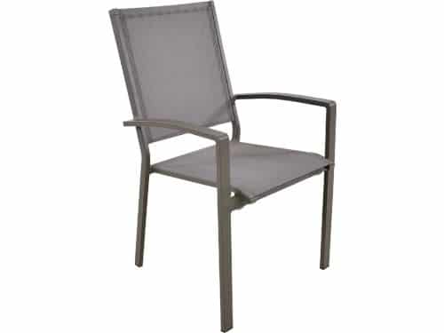 Stapelbare tuinstoel Mojito Pardo | Grey | Aluminium & Textileen