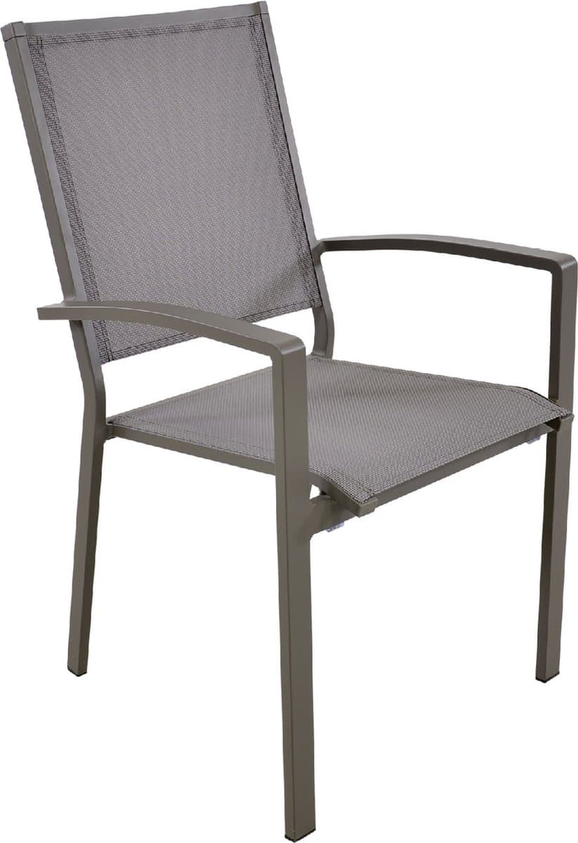 stapelbare tuinstoel mojito pardo | grey | aluminium & textileen