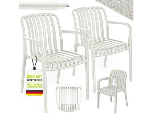 Stapelbare Tuinstoelen - Buitenstoelen Balkon - Genieten Buiten - Weerbestendig