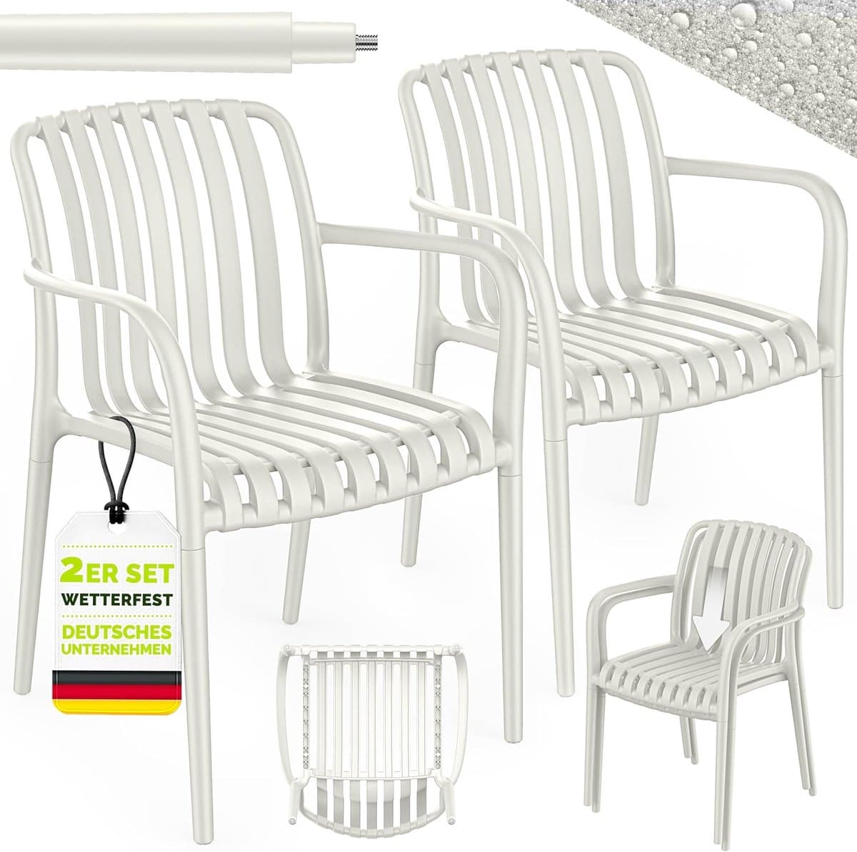 stapelbare tuinstoelen buitenstoelen balkon genieten buiten weerbestendig