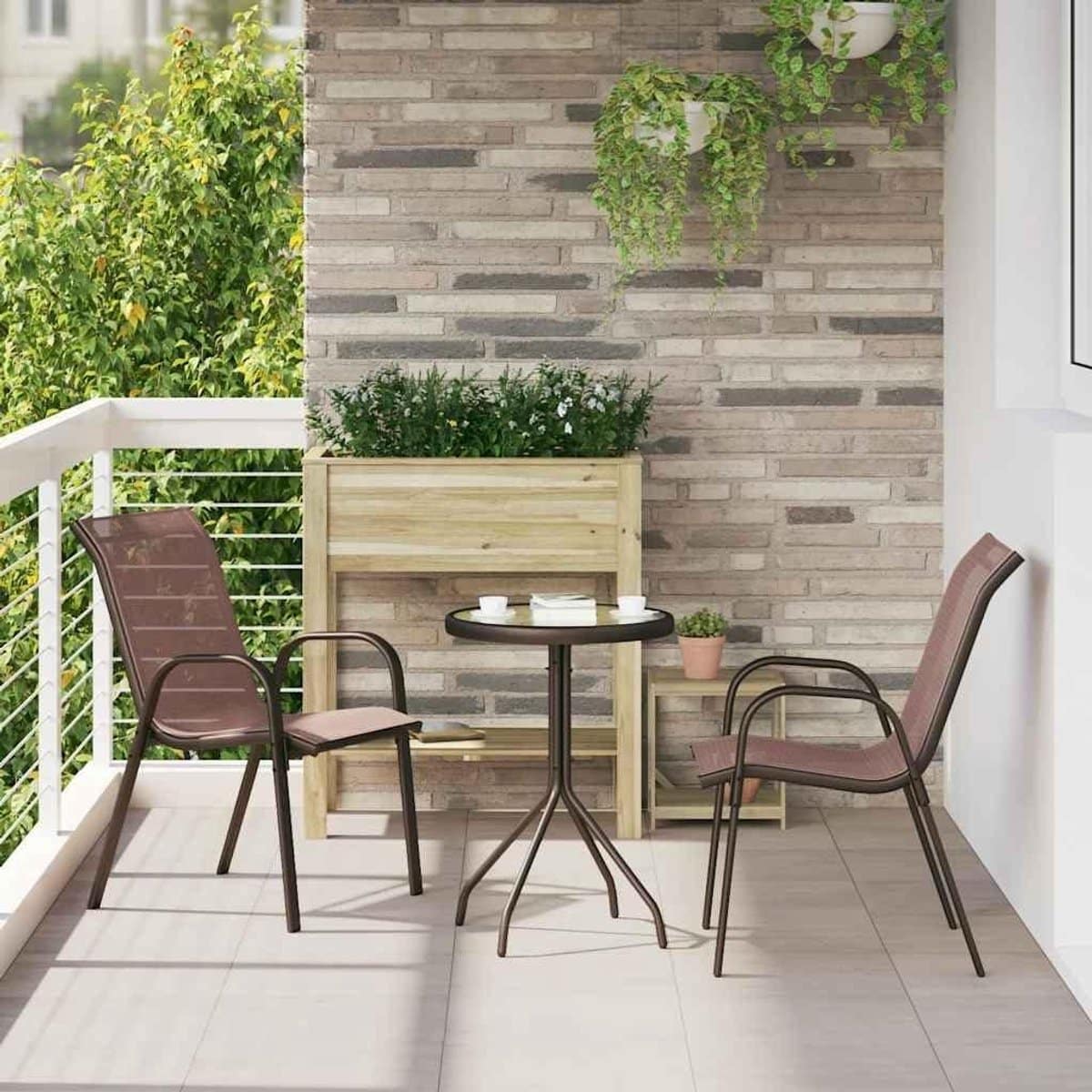 stapelbare tuinstoelen buitenstoelen buiten eten waterdicht textiel