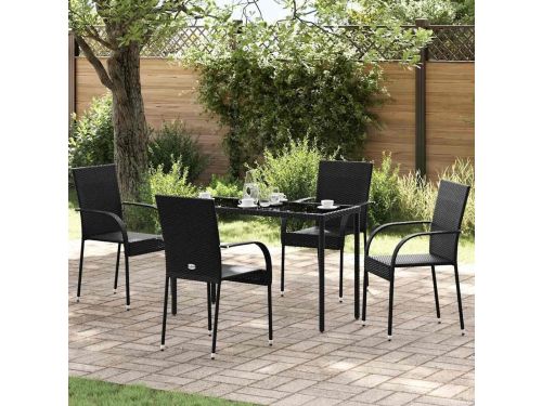 Stapelbare tuinstoelen - Loungestoelen polyrotan - Buiten Zitten - Waterafstotend