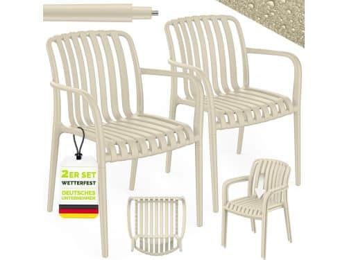 Stapelbare Tuinstoelen - Outdoor Terrasstoelen - Buiten Zitten - Weerbestendig