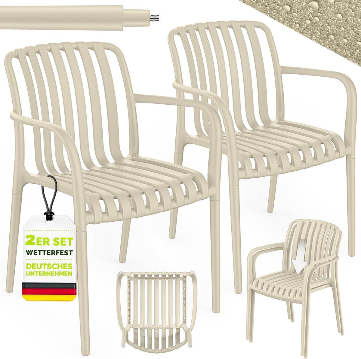 stapelbare tuinstoelen outdoor terrasstoelen buiten zitten weerbestendig