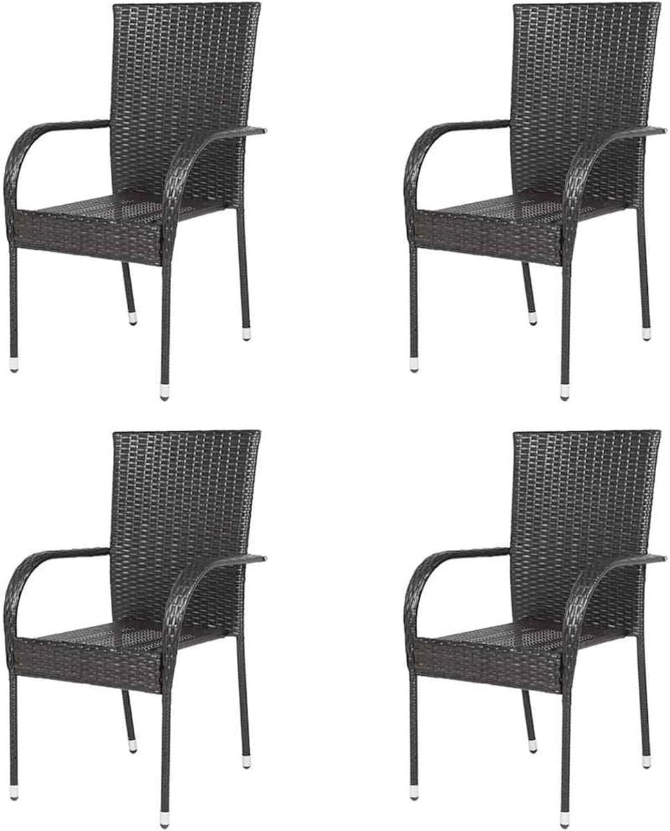 stapelbare tuinstoelen polyrotan stoelen buiten dineren waterafstotend