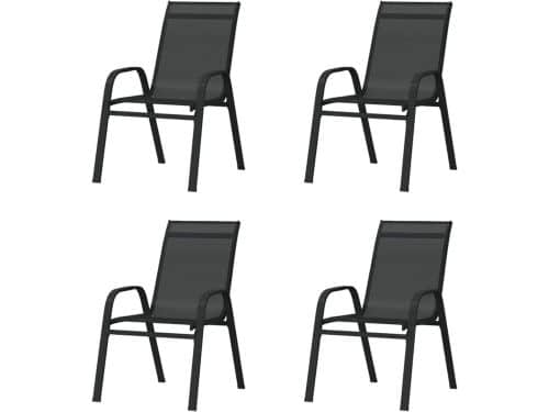 Stapelbare tuinstoelen - Terrasstoelen eetstoelen - Buiten dineren ontspannen