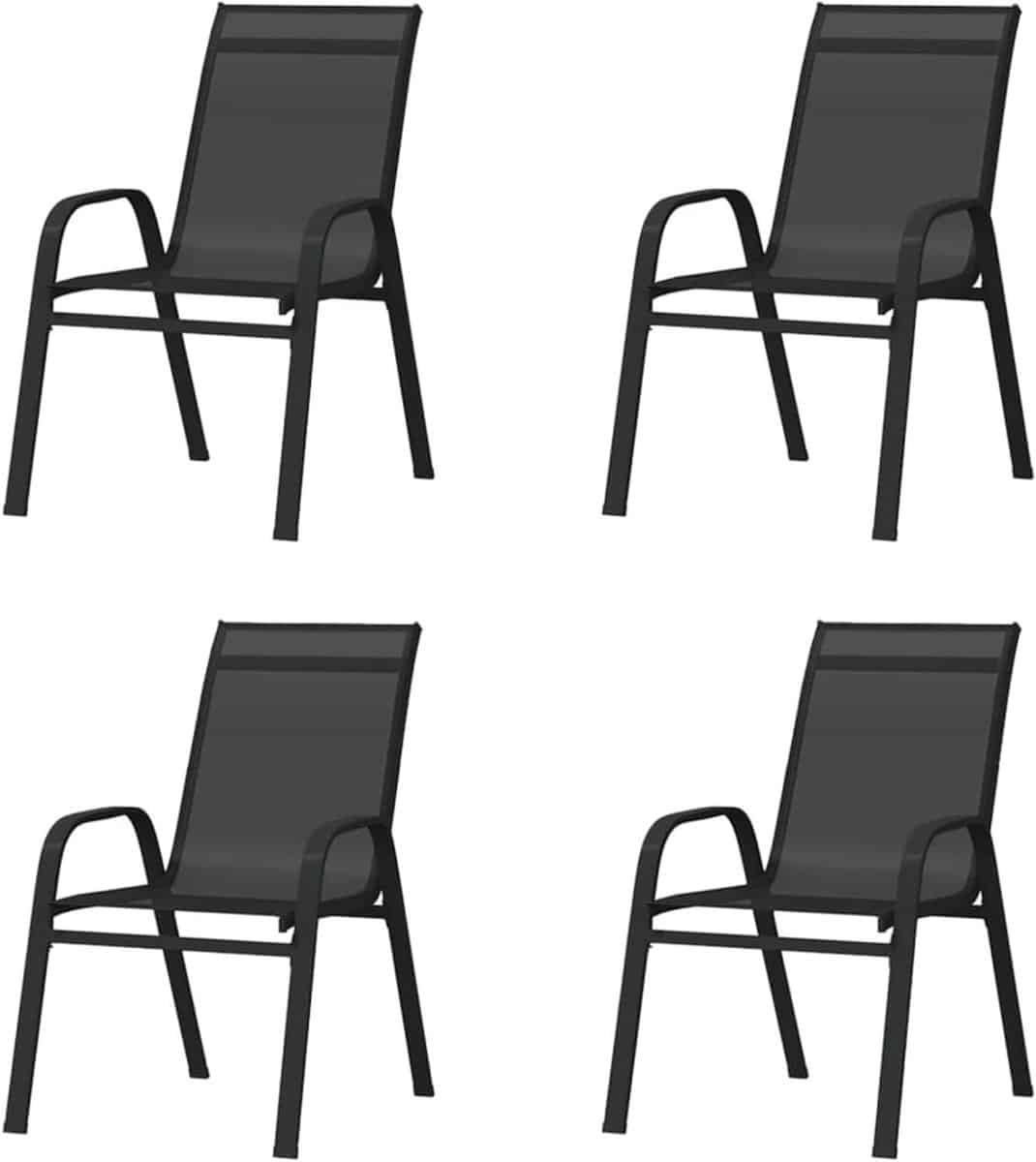 stapelbare tuinstoelen terrasstoelen eetstoelen buiten dineren ontspannen