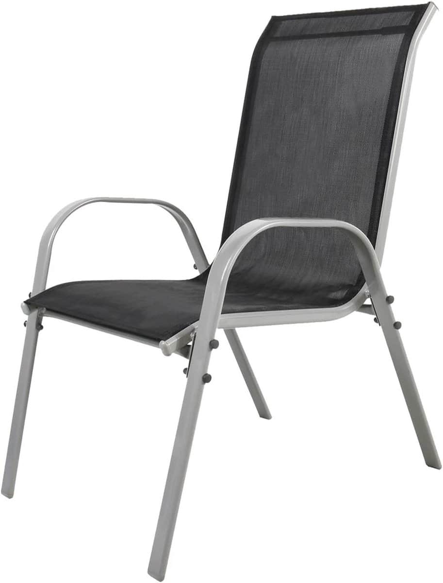 stapelstoel met textiel buitenstoel terras genieten van de