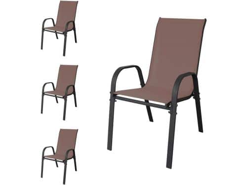 Stapelstoelen Tuin - Balkonmeubel Terrasmeubel - Buiten Zitten Ontspannen