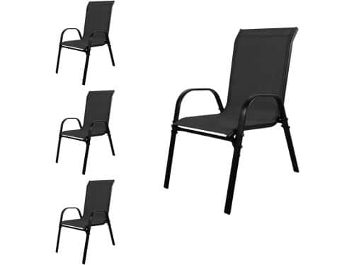 Stapelstoelen Tuinstoelen - Balkon Meubels - Buiten Zitten - Stapelbaar