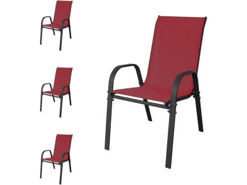 Stapelstoelen Tuinstoelen - Balkonmeubelen Terras - Buiten Zitten - Ruimtebesparend