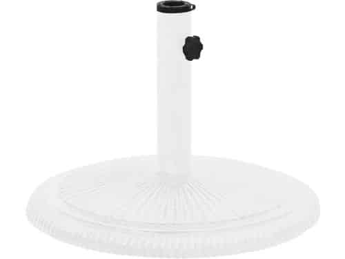 Stevige Parasolvoet van Gietijzer 45x45x30cm Wit - Universele Houder voor