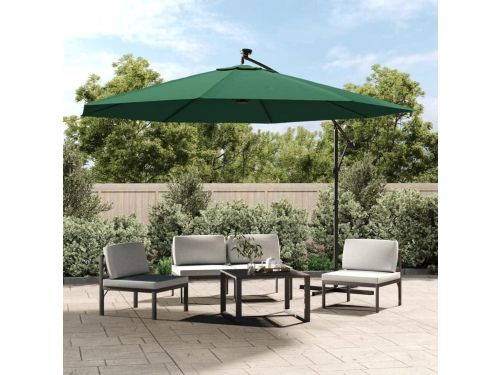 Strandparasol met LED - Zweefparasol Tuin - Buiten Ontspannen