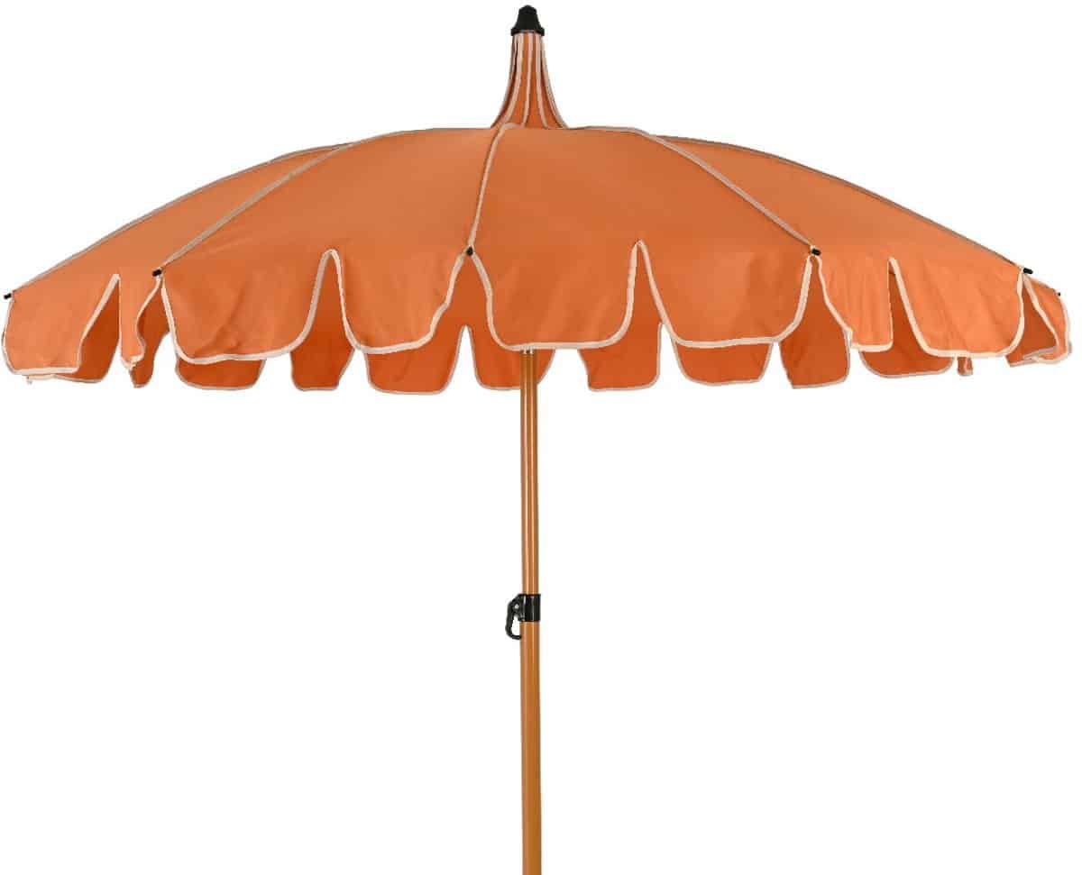 strandparasol stokparasol volant koraal decoris