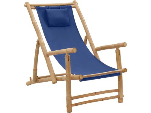 Strandstoel Bamboe - Tuinstoel Lounger - Ontspanning Buiten - 3-voudig