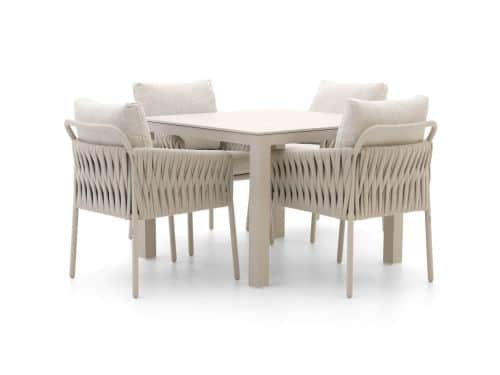 SUNS Fiave/Monte Vari 100cm dining tuinset 5-delig - Laagste prijsgarantie!