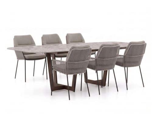 SUNS Punta/Palermo 240cm dining tuinset 7-delig - Laagste prijsgarantie!