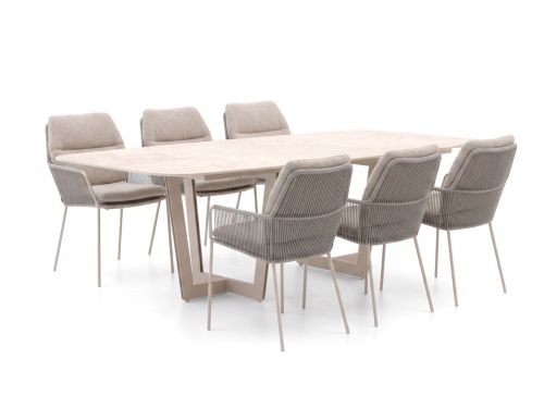 SUNS Punta/Palermo 240cm dining tuinset 7-delig - Laagste prijsgarantie!