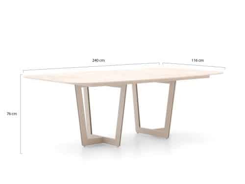 SUNS Sato/Palermo 240cm dining tuinset 7-delig - Laagste prijsgarantie!
