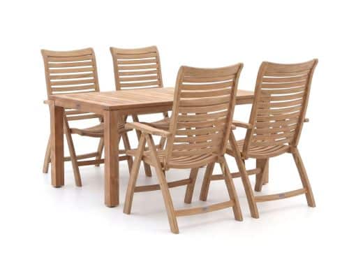 Sunyard Corby/Buxton 160cm dining tuinset 5-delig verstelbaar - Laagste prijsgarantie!