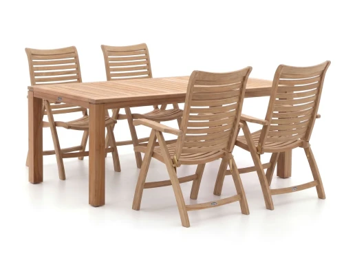 Sunyard Corby/Buxton 200cm dining tuinset 5-delig verstelbaar - Laagste prijsgarantie!