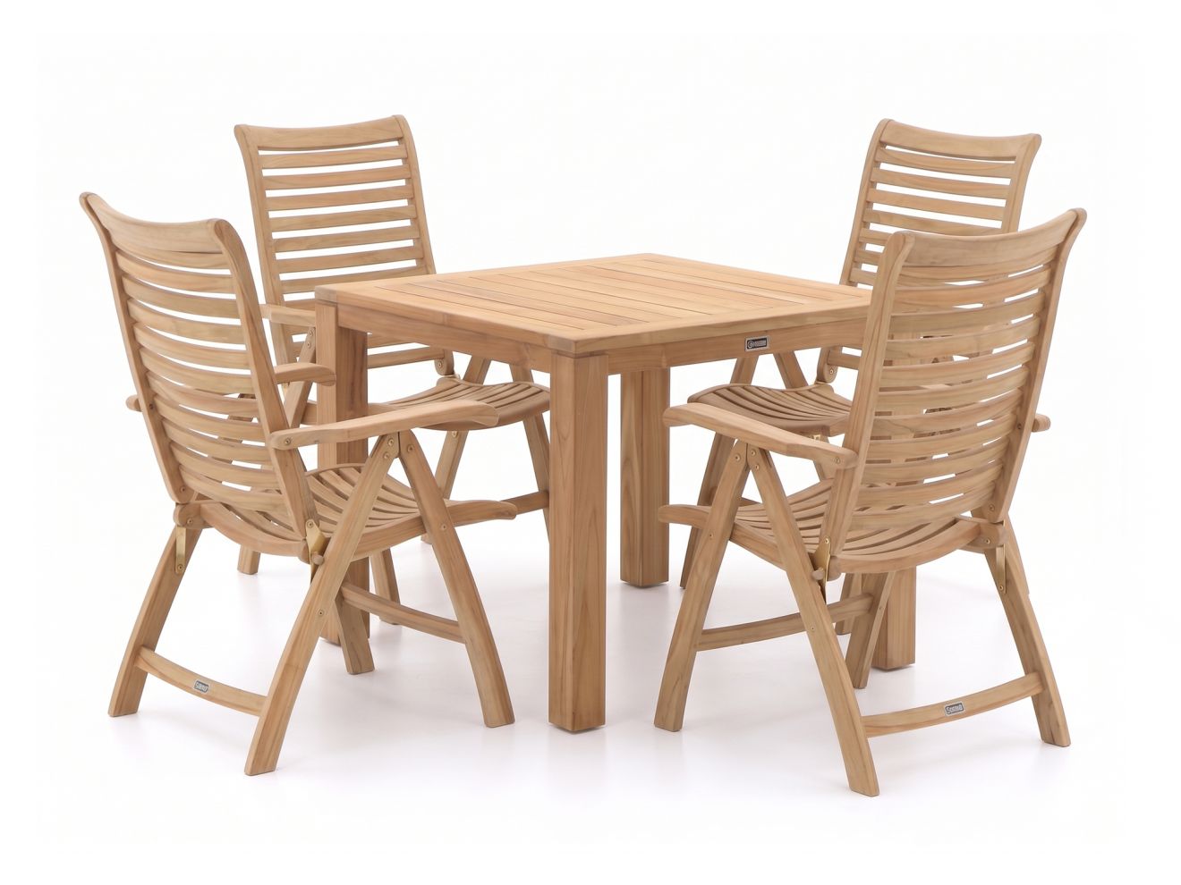 sunyard corby/buxton 90cm dining tuinset 5 delig verstelbaar laagste prijsgarantie!