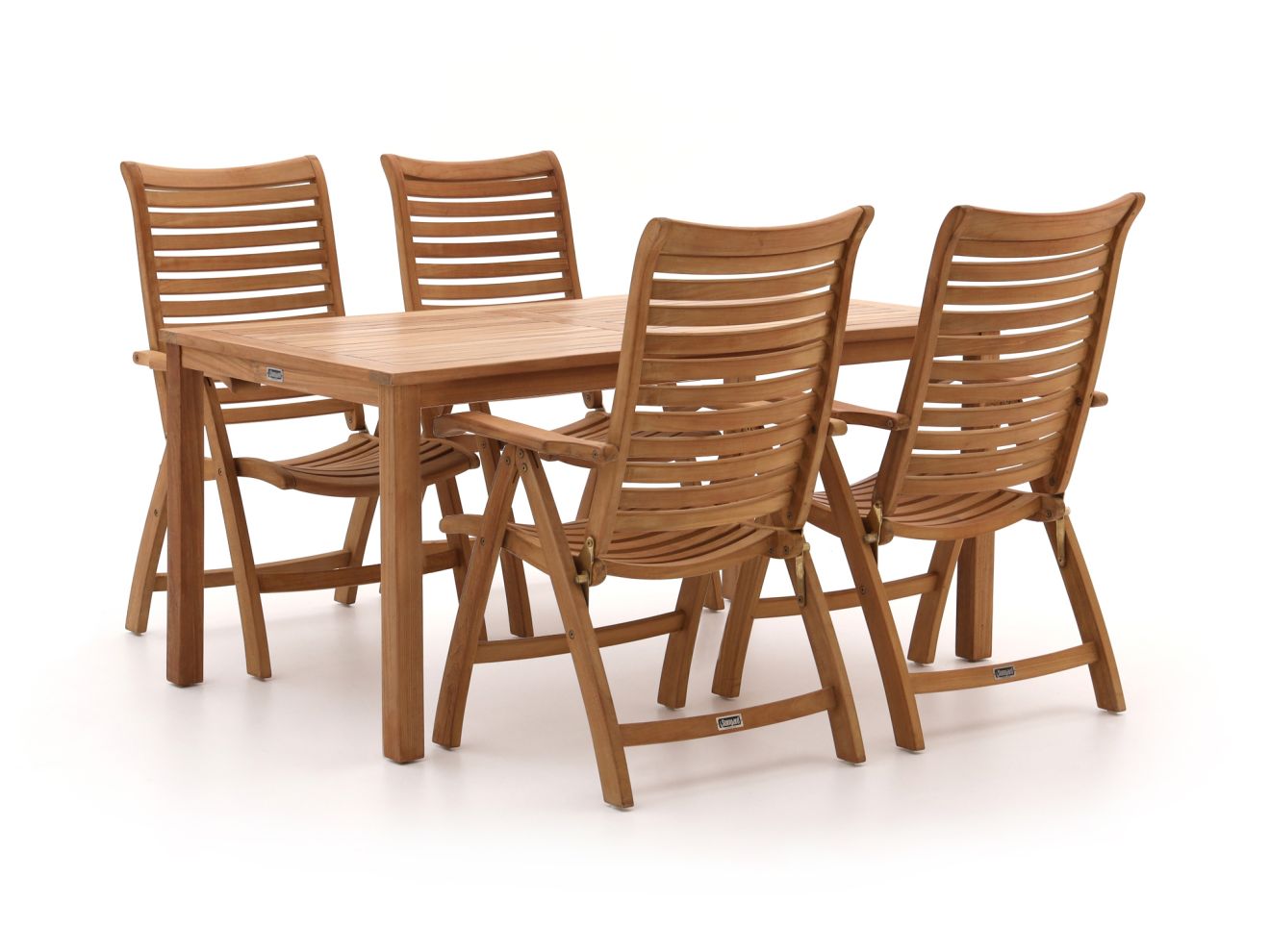 sunyard corby/liverpool 160cm dining tuinset 5 delig verstelbaar laagste prijsgarantie!
