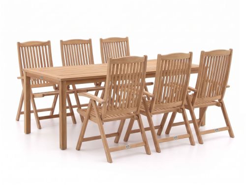 Sunyard Veronica/Liverpool 210cm dining tuinset 7-delig verstelbaar - Laagste prijsgarantie!