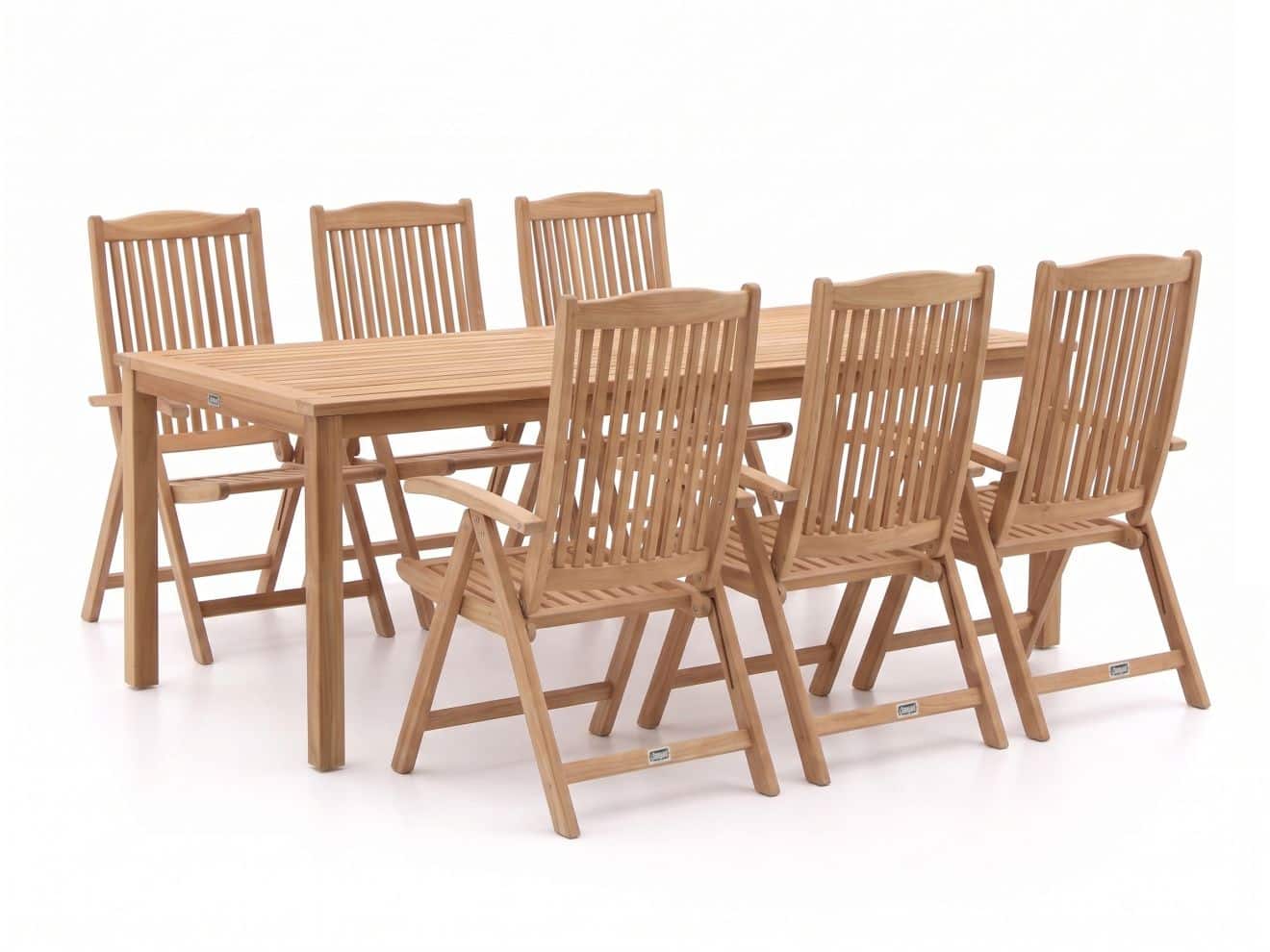 sunyard veronica/liverpool 210cm dining tuinset 7 delig verstelbaar laagste prijsgarantie!