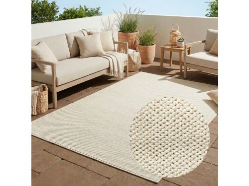 Tapiso Calma Buitentapijt Weerbestendig Buitenkleed Balkon Tuin Terras Wasbaar UV