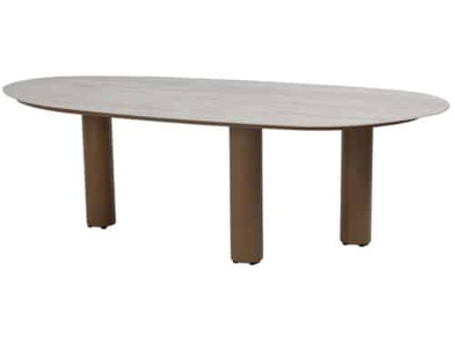 Taste - Estate dining tafel latte keramiek mango shape 240x105