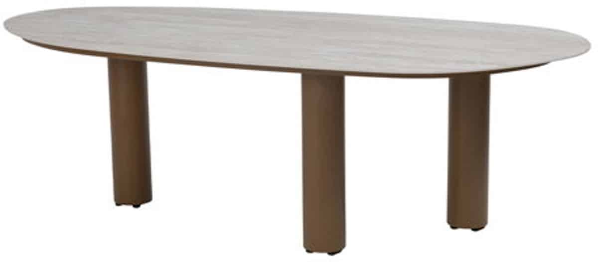 taste estate dining tafel latte keramiek mango shape 240×105