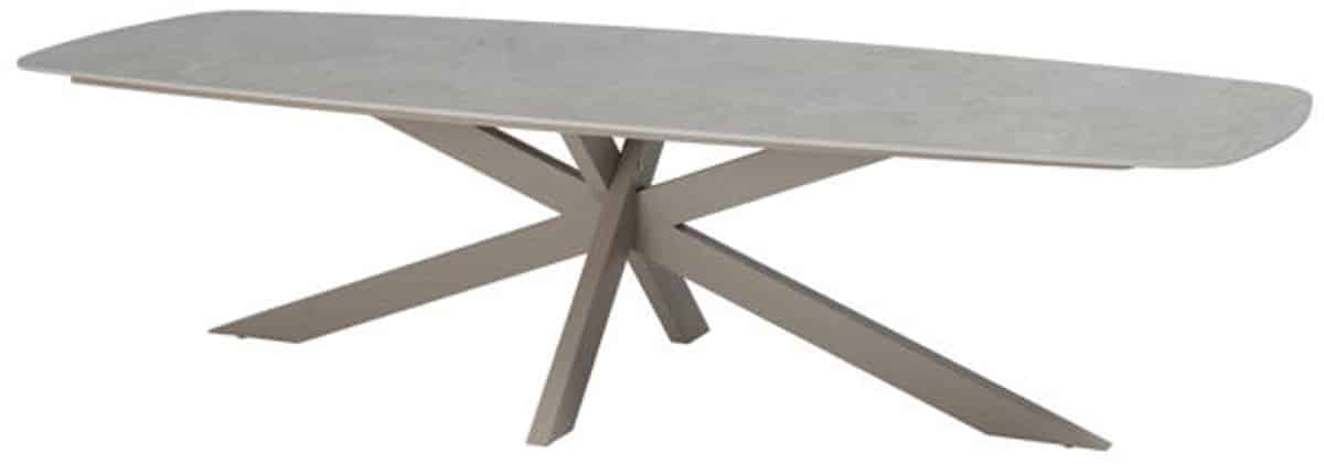 taste prado dining tafel latte keramiek barrel shape 300×110