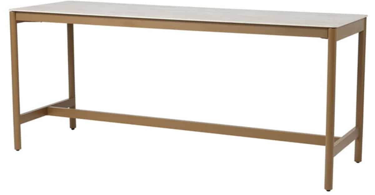 taste soho high dining tafel amber keramiek 220x75x95 cm