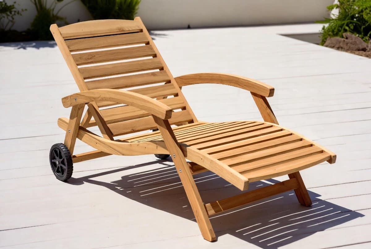 teakhouten ligstoel verstelbare tuinligstoel & zonne eiland outdoor premium