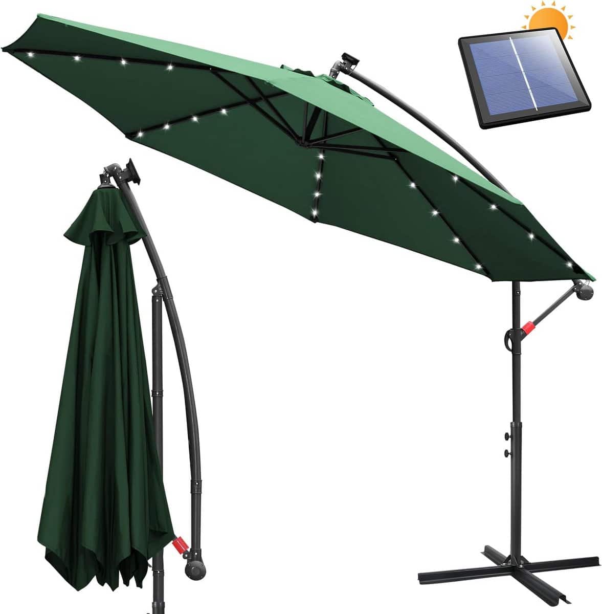 terrasparasol grote diameter excentrische parasol tuin zonwering buiten