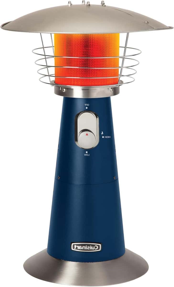 terrasverwarming tafelmodel buitenverwarming propaan buiten zitten veiligheidskantelschakelaar