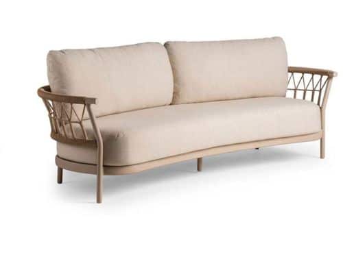 Tierra outdoor - Fresca 3-zits lounge bank champagne