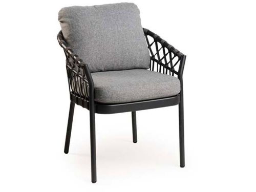 Tierra outdoor - Nevada dining stoel charcoal